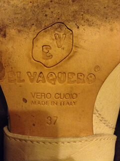 Сапоги EL vaquero привезенные из Италии