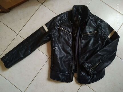 Куртка Zara кожа 128 р