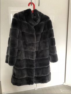 Новая шуба серая