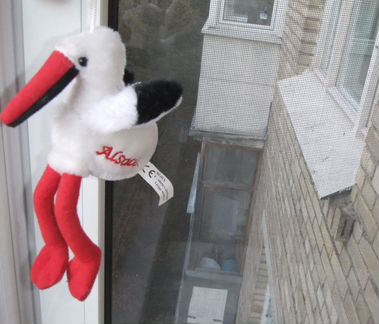 Аист Новая мягкая игрушка, сувенир Франция