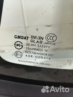 Стекло заднее левое Chevrolet Rezzo U100 2000-2008