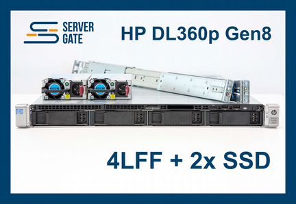 Сервер HP DL360p G8 4LFF 2x E5-2670v2 768 GB