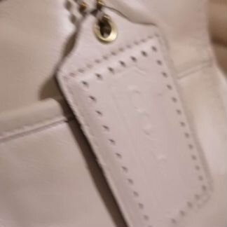 Сумка Coach, белая, кожа, США