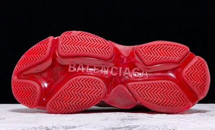 Balenciaga Triple S Clear Sole Red
