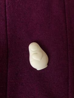 Брошь пин матрешка фарфоровая Rock’n’heart