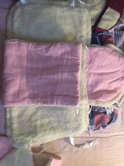 Конверт и одеяло на выписку для девочки