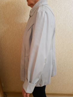 Серая кожаная куртка (женская)