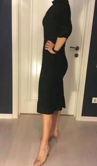 Платье-футдяр из шерсти