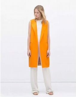 Новый жилет из костюмной ткани