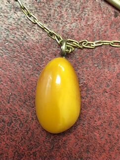 Зажим для галстука серебро с янтарем