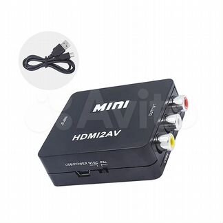Адаптер hdmi to AV 3xRCA тюльпаны (новый)