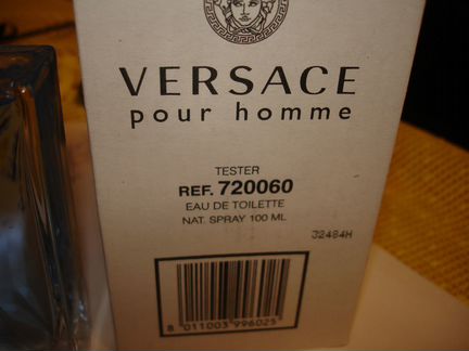 Versace pour Homme 100 мл EDT м тестер