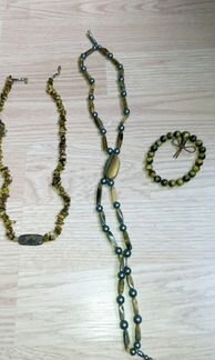 Украшения из тигрового глаза
