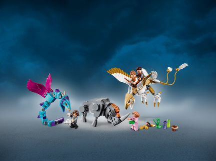 Чемодан Ньюта с волшебными существами, Лего75952