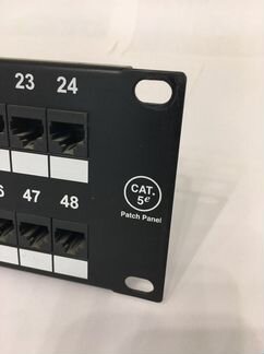 Патч панель Hyperline Cat.5E на 48 портов RJ45