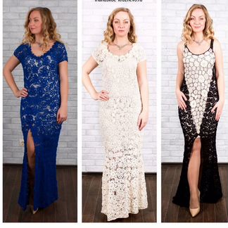 Женское платье. Кружевное платье. Вечернее платье