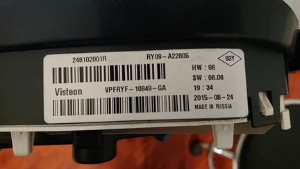 Панель приборов Renault