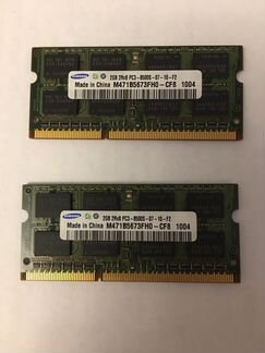 Оперативная память 2GB SO-dimm PC3-8500 CL7 1066мг