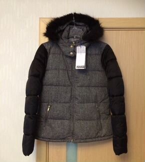 Stradivarius тёплая куртка с капюшоном Новая 46 р