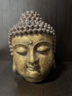 Голова Будды бронза, позолота