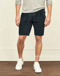 Abercrombie Fitch Шорты с накладными карманами син