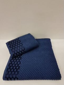 Полотенце Алонсо Цвет: Синий (50х90 см,70х140 см)