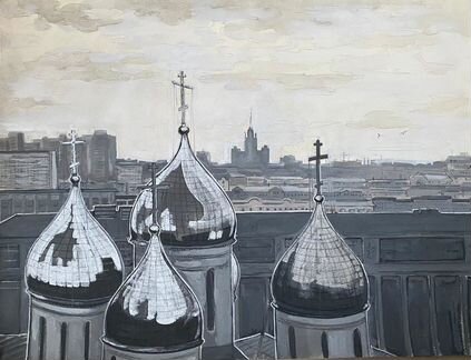 Московский пейзаж. Художник Судакова Аня