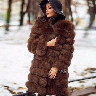 Шуба из песца