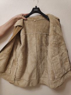 Дубленка мужская из эко-меха 50-52 размер