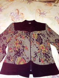 Жакет на молнии размер 52