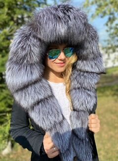Парка с натуральным мехом