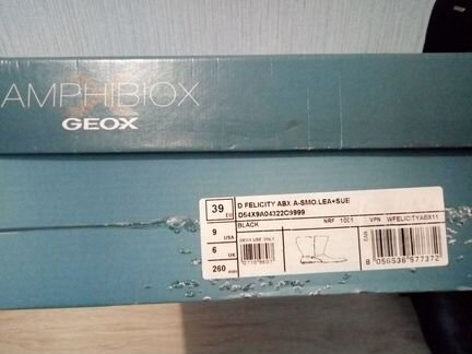 Сапоги демисезонные 39.Кожа.Geox
