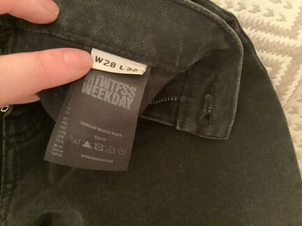 Джинсы скинни черные Weekday Cheap Monday W28 L32