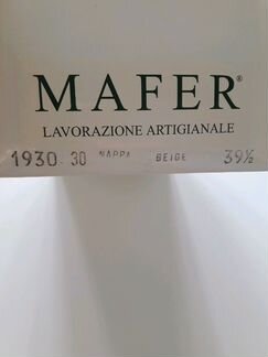 Итальянские женские туфли 39.5 кожа. Mafer