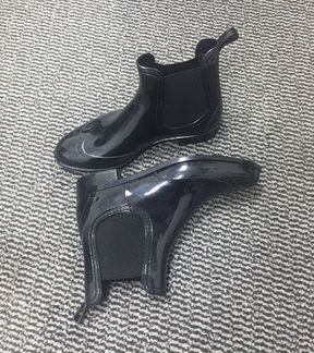 Полусапожки резиновые, ботильоны чулок