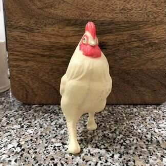 Петух колкий пластик игрушка СССР