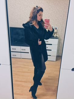 Новая Шуба комби норка - мутон