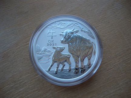 Австралия 50 центов 2021 Год быка Лунный календарь