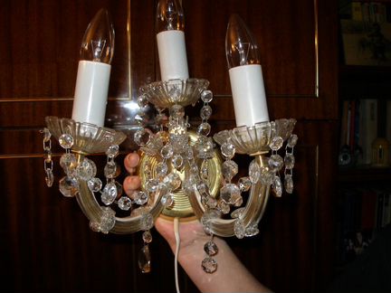 Бра хрустальная