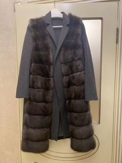 Пальто с норковой жилеткой