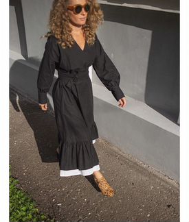 Льняное платье freedom tag