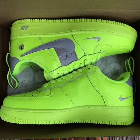 lime green nike air forces