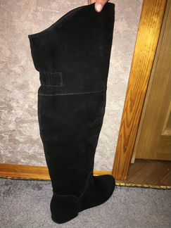 Замшевые сапоги