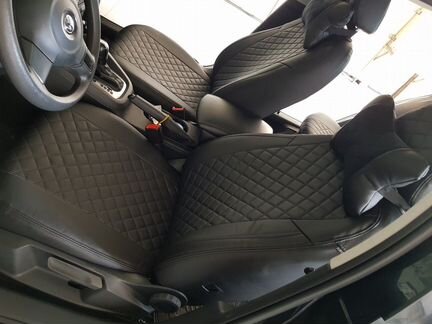 Модельные чехлы Фольксваген Джетта из экокожи