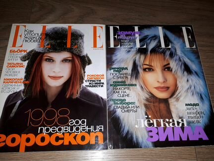 Журналы elle 1998 год. Мадонна, принцесса Диана