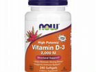 Витамин D3 Now Foods 2000 IU 240шт