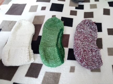 Тапочки носки вязанные ручная работа