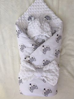 Конверт одеяло на выписку с бантом