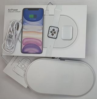 Беспроводная зарядка 3 в 1 Air Power + Power Bank