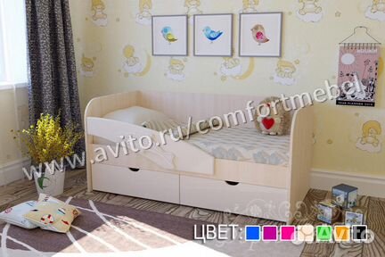 Детские кровати Дельфин 1.6 и 1.8 метра в наличии